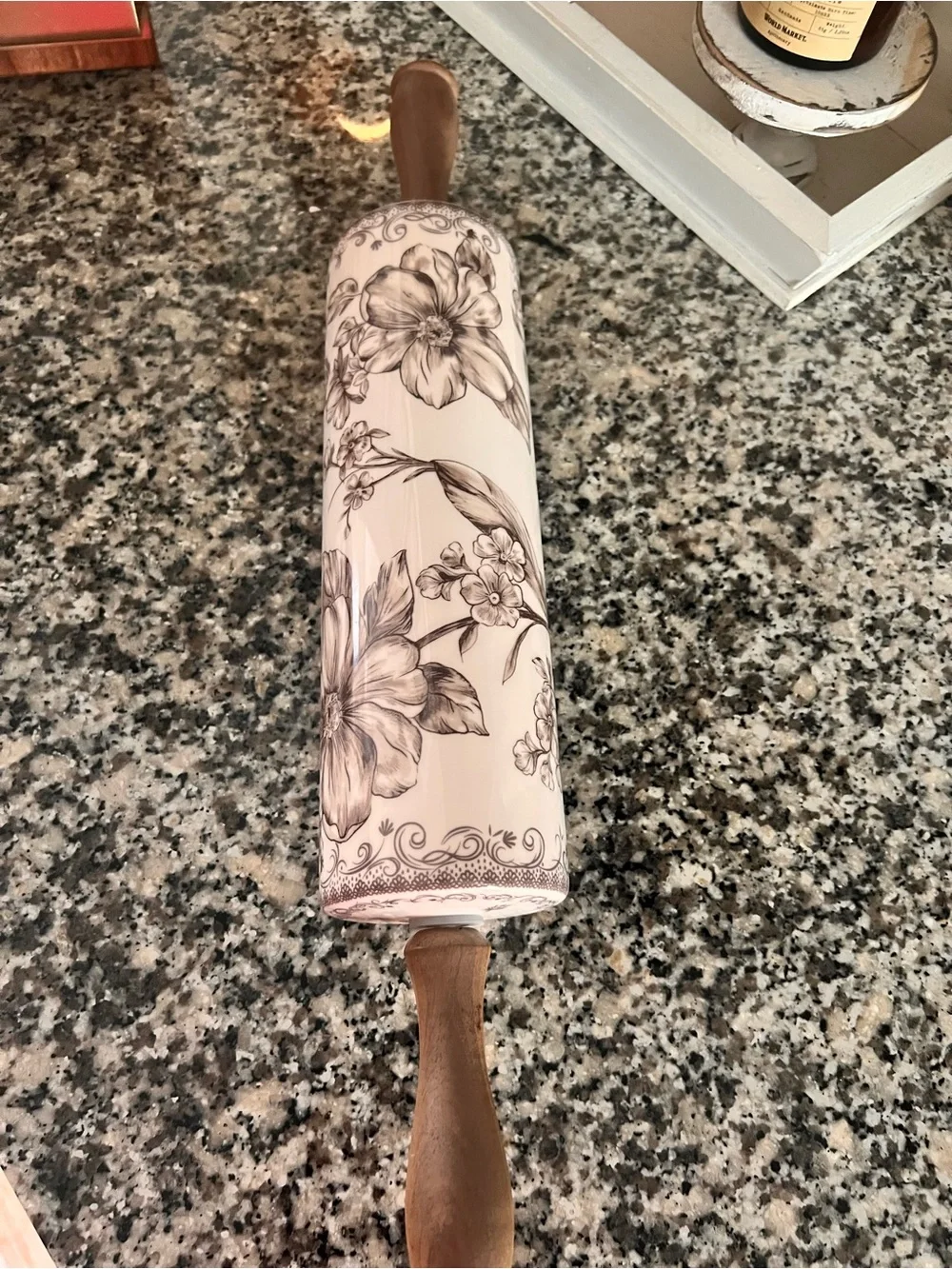 NEW Pioneer Woman Brown Agatha Rolling Pin